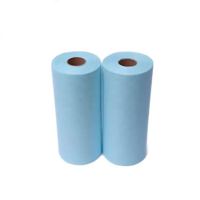 Blue Industrial Cleaning Wipes Perfect for Heavy Duty Jobs Pattern Customized Item Weight 60-125gsm